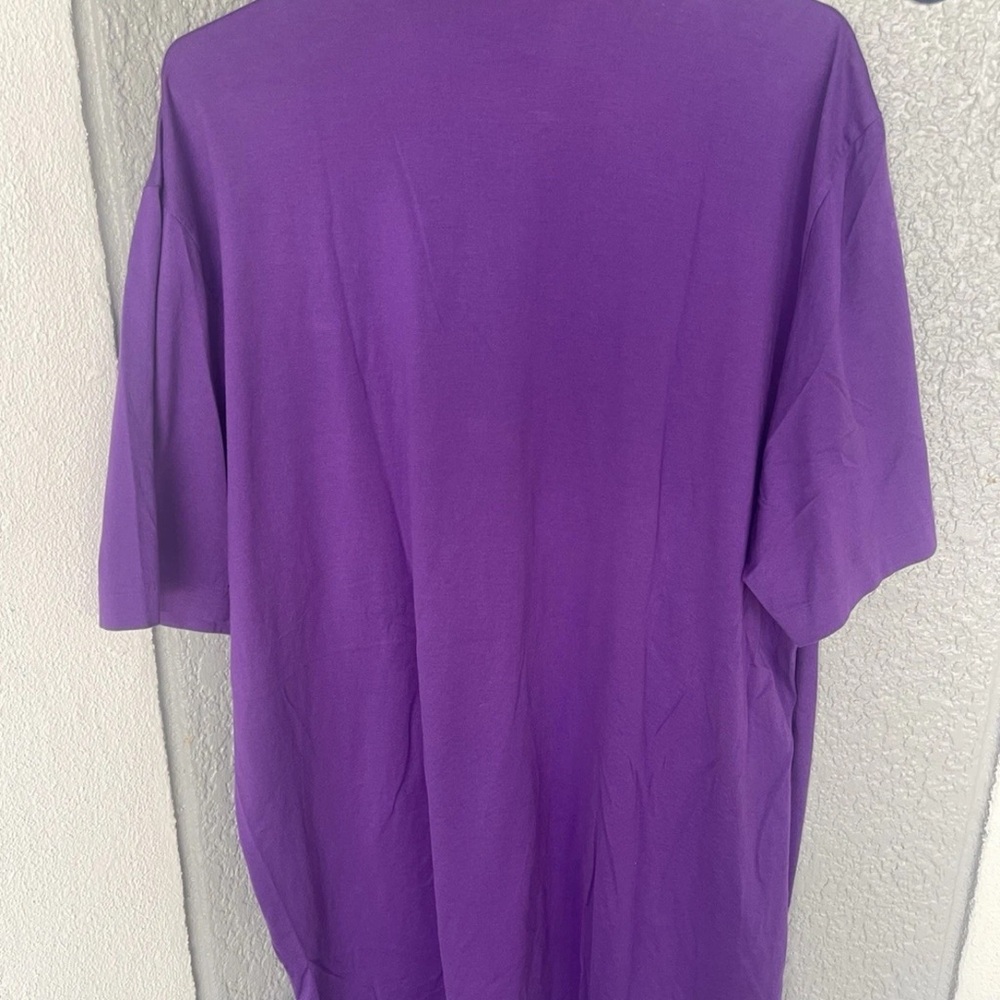 Ralph Lauren Polo Golf Vintage Lisle Short Sleeve Shirt Mens XL Purple - Picture 10 of 11